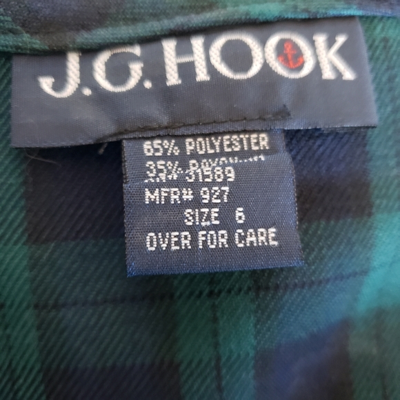 Ladies vintage plaid midi dress size 6 - Picture 6 of 8